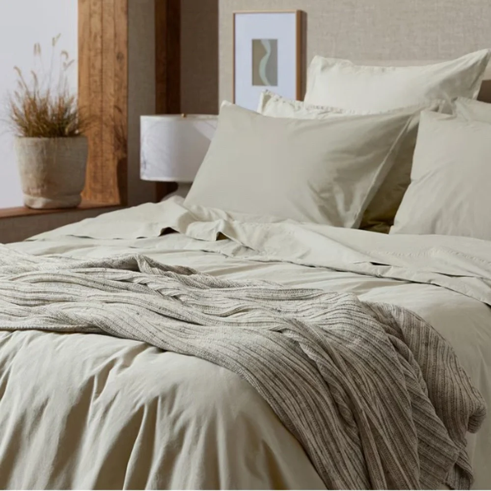 Parachute Ivory Knit Throw Blanket